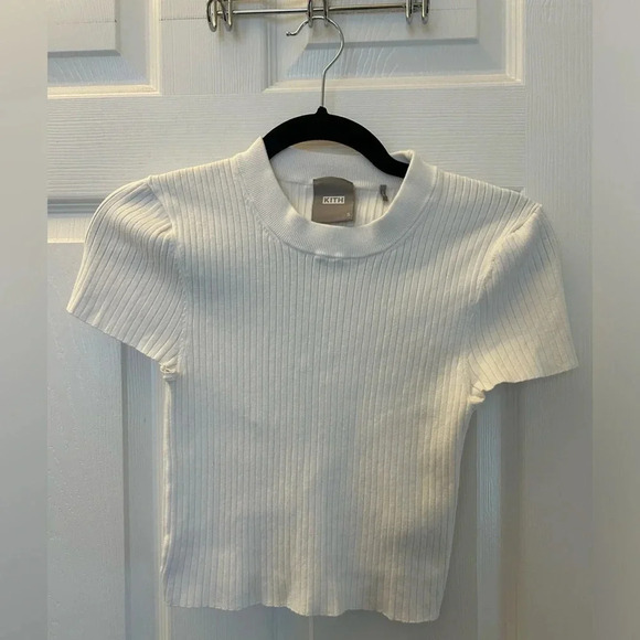 Kith  White Cropped Tee - Picture 2 of 5